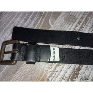 TIMEBERLAND: Brown Leather Belt, Men's Size S